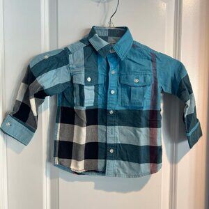 Kids Burberry Button Down Shirt